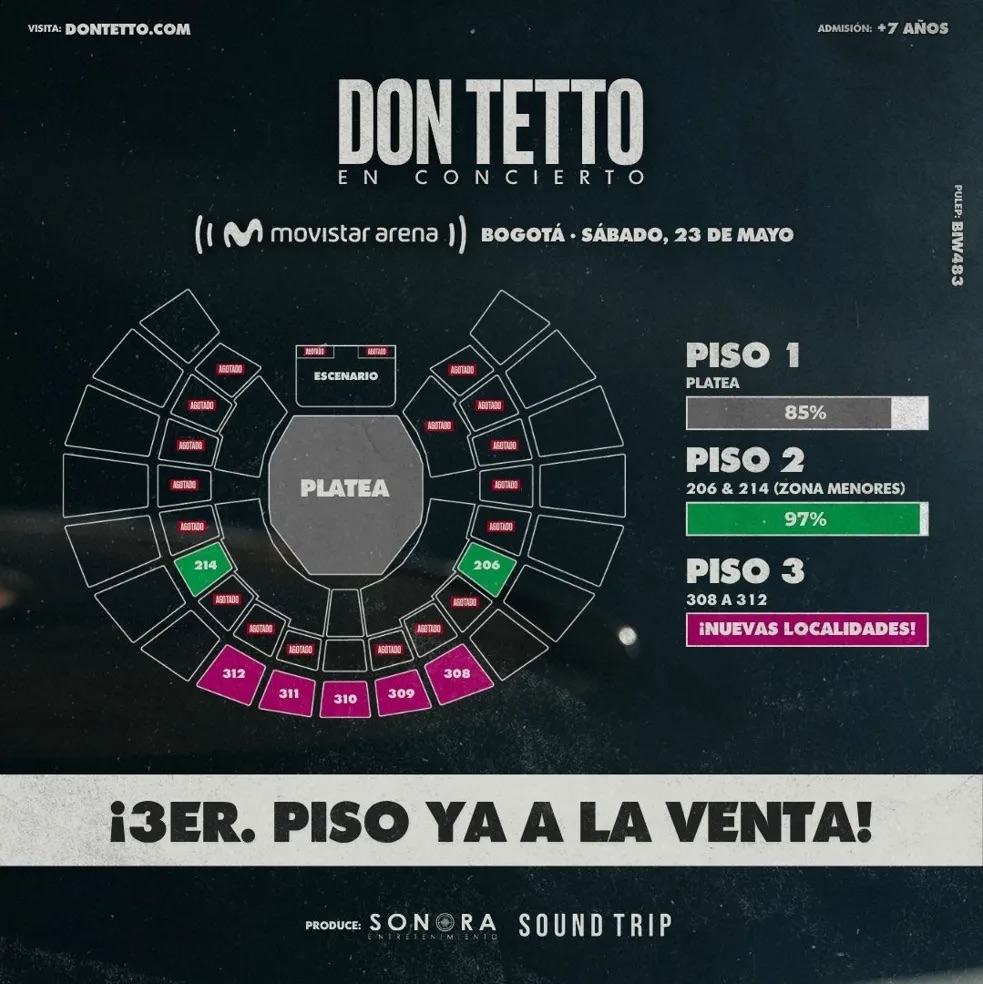 Don Tetto anuncia su regreso al Movistar Arena con el espectáculo 